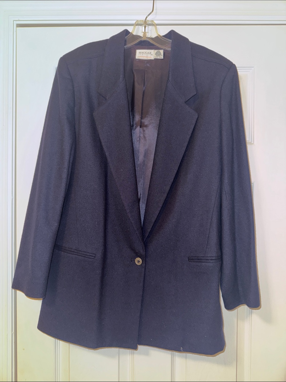 Haggar Women's Black Single-Button Blazer
